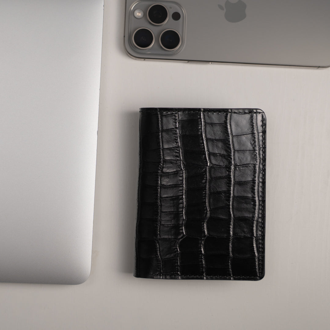 Portofel Mod 25 Black Croco