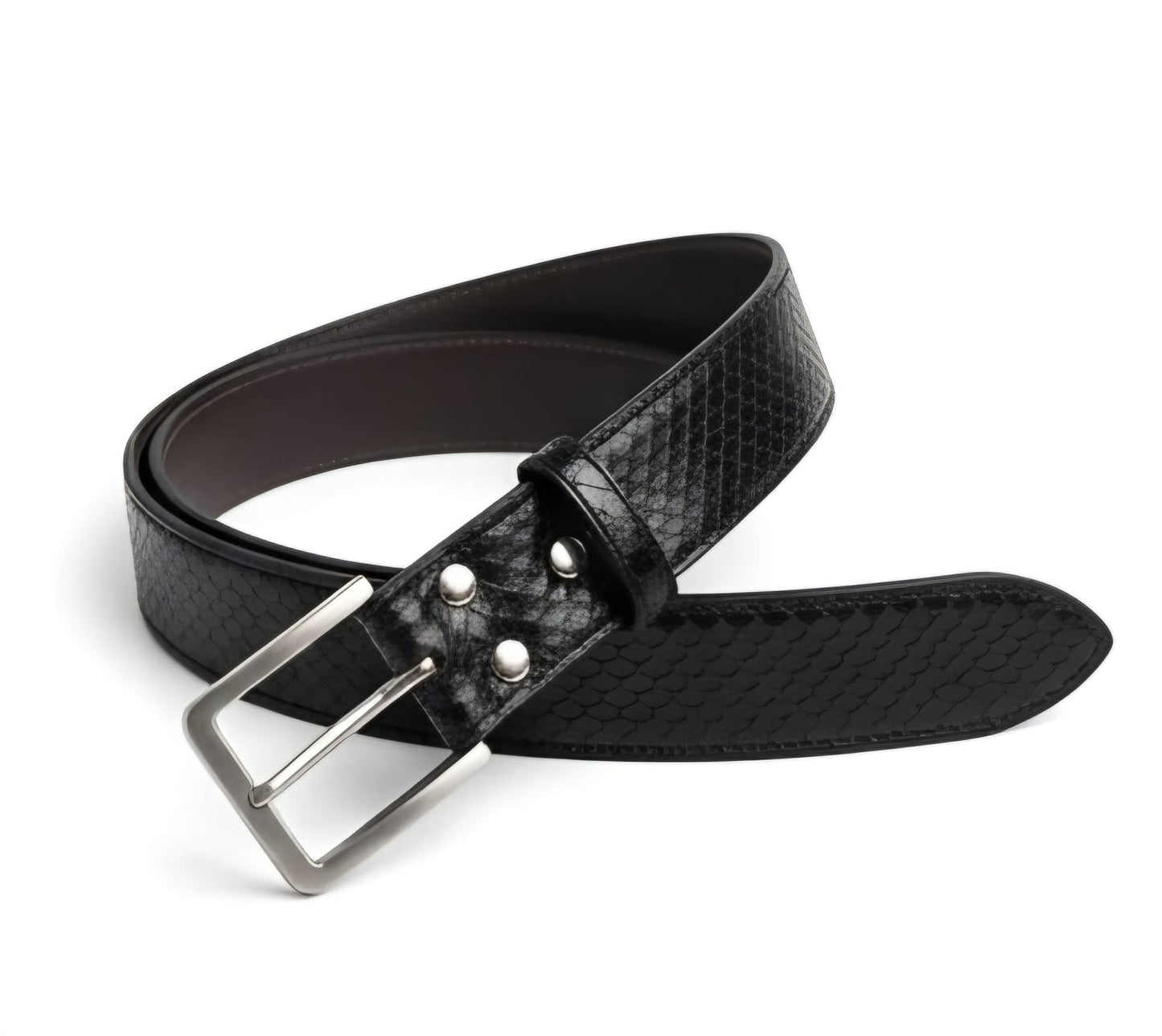 Curea Piele de Piton Negru
